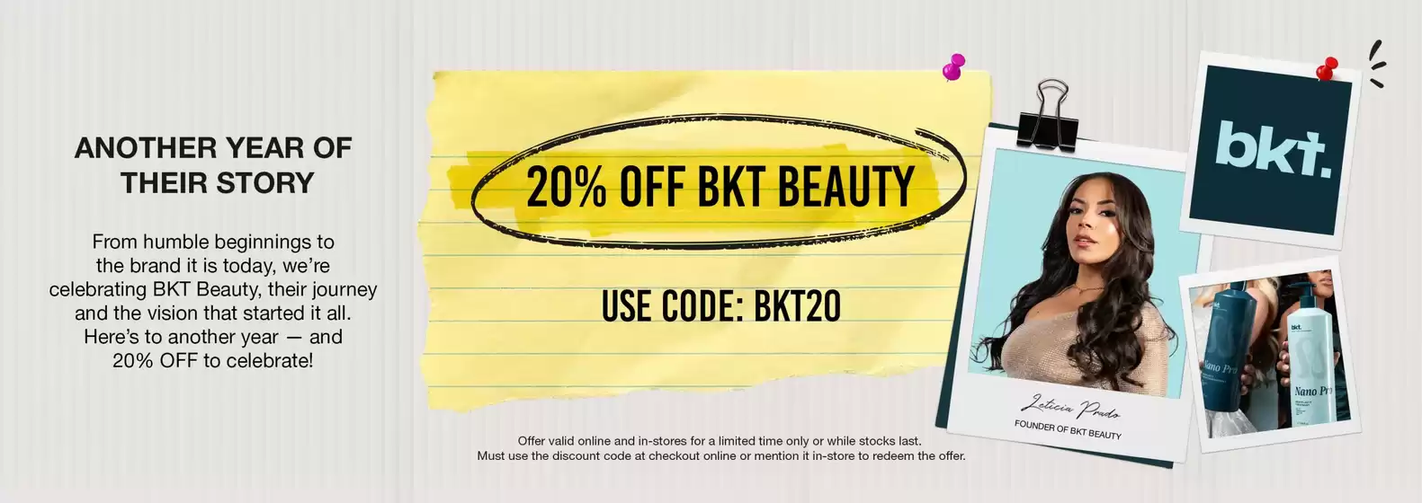 AMR Hair & Beauty catalogue | 20% Off BKT Beauty | 2026-09-04T00:00:00.000Z - 2026-09-13T00:00:00.000Z