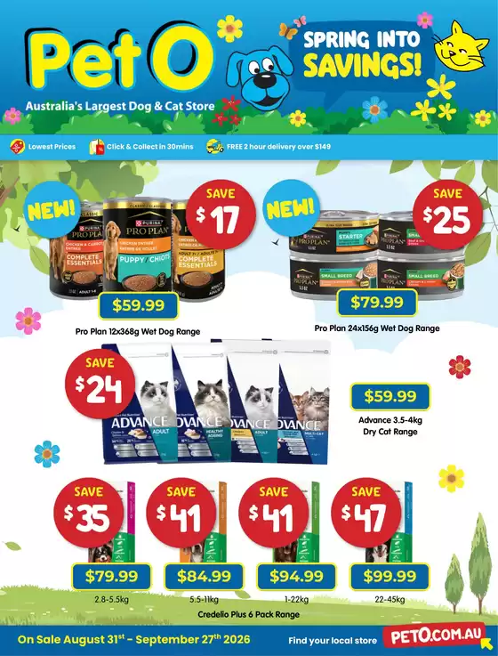 PetO catalogue | Spring Into Savings! | 2026-09-04T00:00:00.000Z - 2026-09-27T00:00:00.000Z