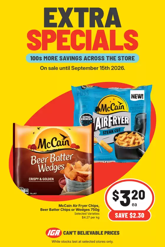 SUPA VALU IGA catalogue | Supa Big Deals This Week | 2026-09-09T00:00:00.000Z - 2026-09-15T00:00:00.000Z