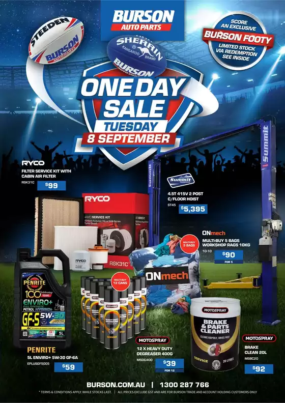 Burson Auto Parts catalogue | One Day Sale Trade | 2026-09-08T00:00:00.000Z - 2026-09-08T00:00:00.000Z