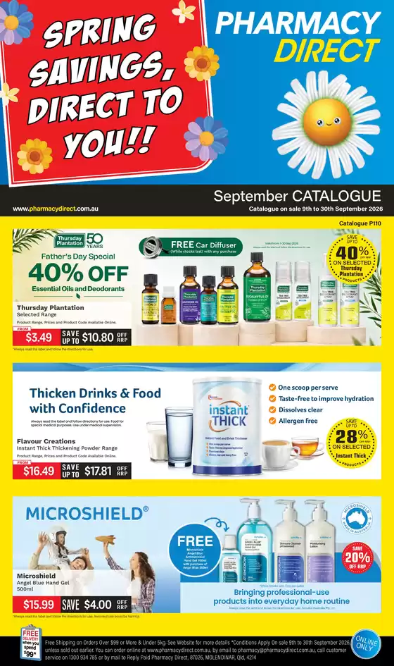 Pharmacy Direct catalogue | Spring Savings | 2026-09-09T00:00:00.000Z - 2026-09-30T00:00:00.000Z