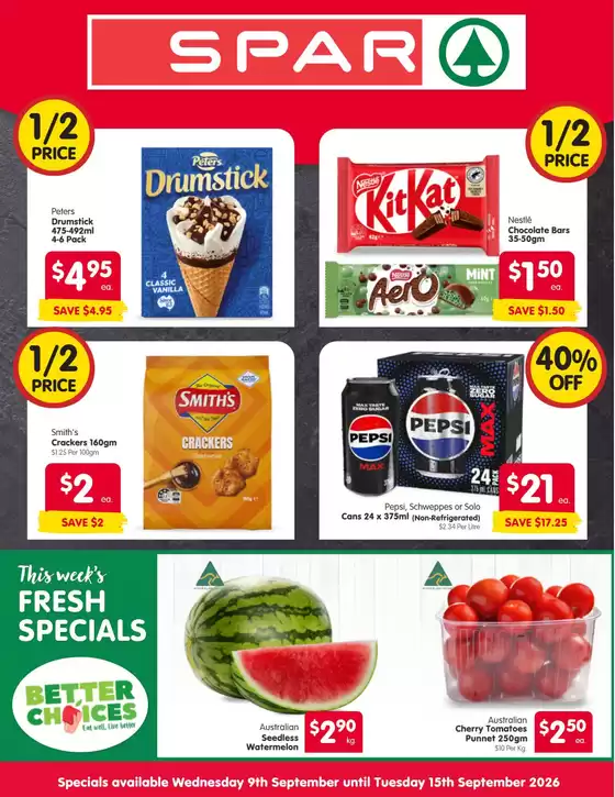 SPAR catalogue | Spar catalogue specials | 2026-09-09T00:00:00.000Z - 2026-09-15T00:00:00.000Z