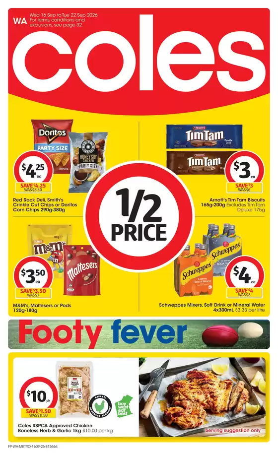Coles catalogue in Hillarys WA | Coles Catalogue - 16th September | 2026-09-16T00:00:00.000Z - 2026-09-22T00:00:00.000Z