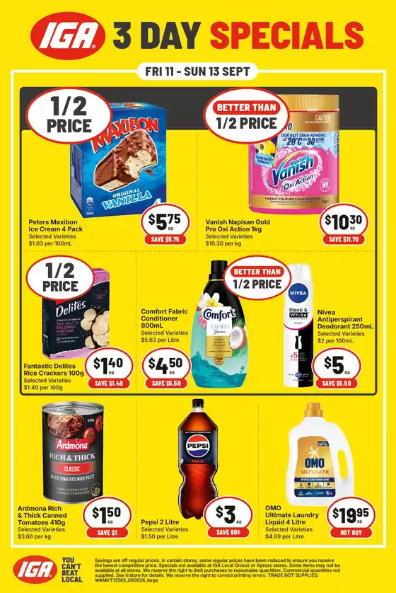 IGA catalogue | IGA 11/09 | 2026-09-11T00:00:00.000Z - 2026-09-13T00:00:00.000Z