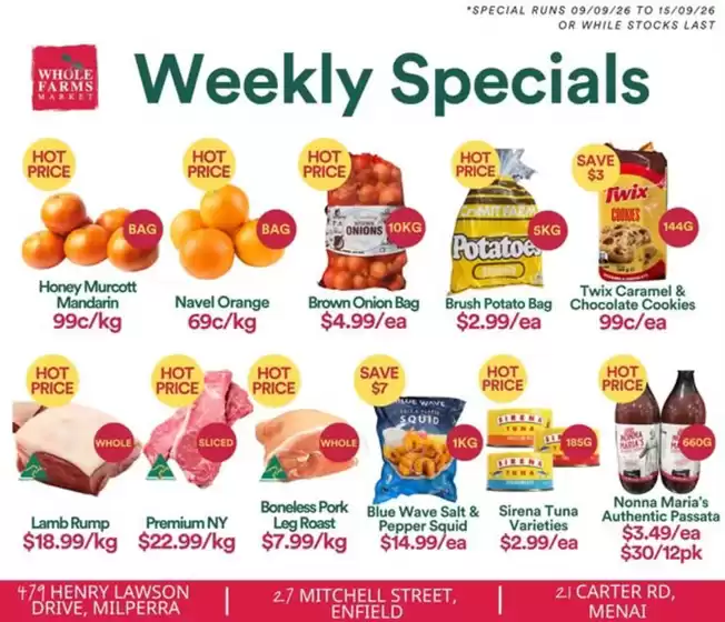 WHOLEFARMS catalogue | Weekly Specials | 2026-09-09T00:00:00.000Z - 2026-09-15T00:00:00.000Z