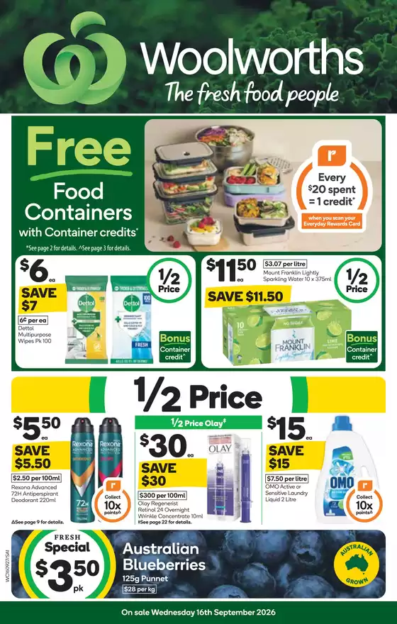 Woolworths catalogue | Weekly Specials - 16/09 | 2026-09-16T00:00:00.000Z - 2026-09-22T00:00:00.000Z