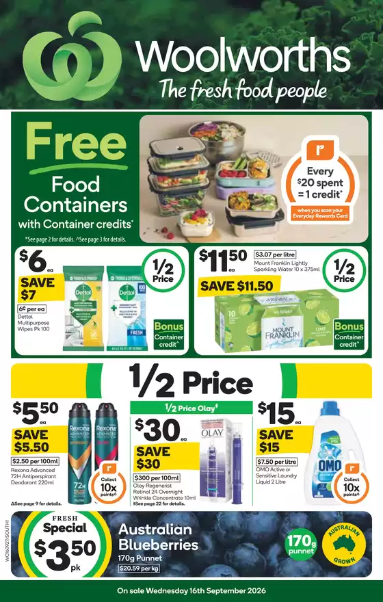 Woolworths catalogue | Weekly Specials - 16/09 | 2026-09-16T00:00:00.000Z - 2026-09-22T00:00:00.000Z