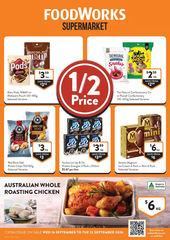 Foodworks catalogue | Supermarket | 2026-09-16T00:00:00.000Z - 2026-09-22T00:00:00.000Z