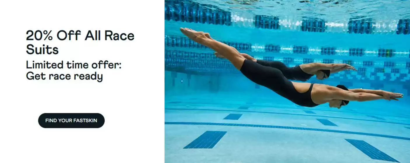 Speedo catalogue | 20% Off All Race Suits | 2026-09-14T00:00:00.000Z - 2026-09-30T00:00:00.000Z