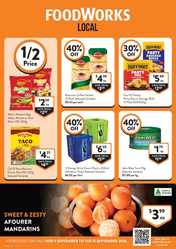 Foodworks catalogue | FoodWorks catalogue specials | 2026-09-09T00:00:00.000Z - 2026-09-15T00:00:00.000Z