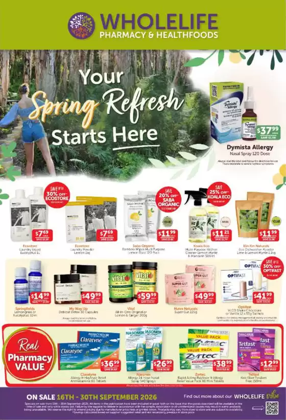 WHOLEHEALTH catalogue | Your Spring Refresh Starts Here! | 2026-09-16T00:00:00.000Z - 2026-09-30T00:00:00.000Z