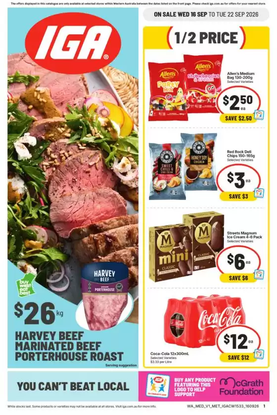 IGA catalogue in Muchea WA | IGA 16/09 | 2026-09-16T00:00:00.000Z - 2026-09-22T00:00:00.000Z