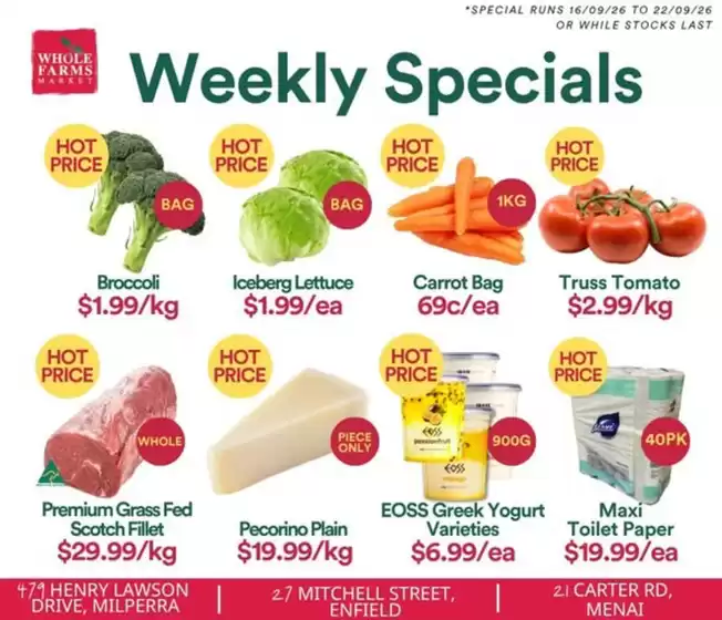 WHOLEFARMS catalogue | Weekly Specials | 2026-09-16T00:00:00.000Z - 2026-09-22T00:00:00.000Z
