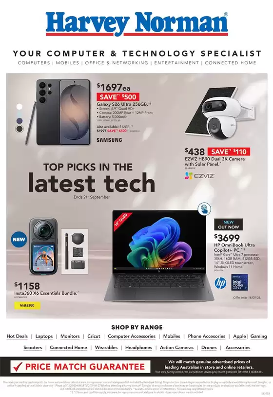 Harvey Norman catalogue in Mandurah WA | Top Picks in the Latest Tech | 2026-09-16T00:00:00.000Z - 2026-09-21T00:00:00.000Z