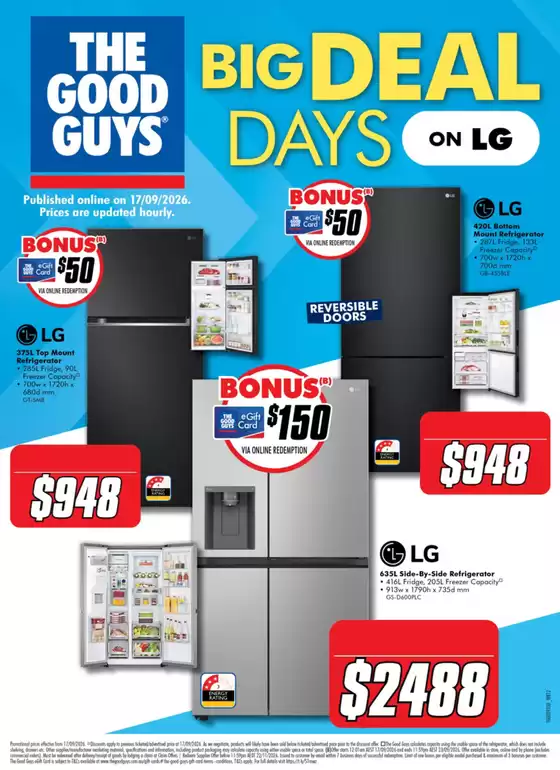 The Good Guys catalogue in Airlie Beach QLD | Big Deal Days | 2026-09-18T00:00:00.000Z - 2026-09-23T00:00:00.000Z