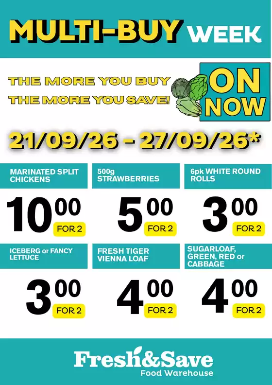 Fresh&Save catalogue | MULTI BUY WK 21 09 1 | 2026-09-21T00:00:00.000Z - 2026-09-27T00:00:00.000Z
