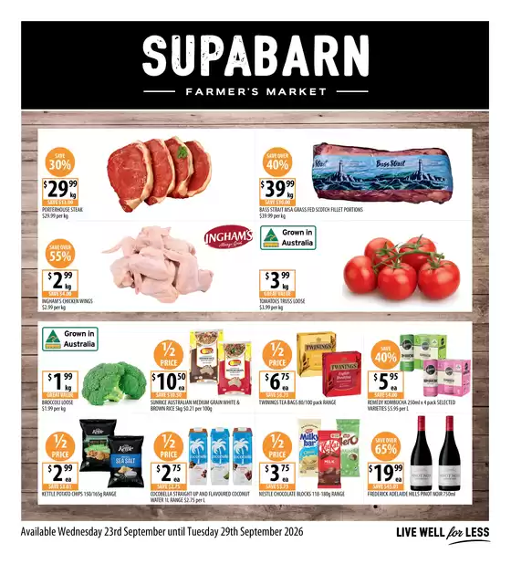 Supabarn catalogue | Weekly Specials 23/09 | 2026-09-23T00:00:00.000Z - 2026-09-29T00:00:00.000Z
