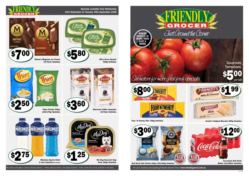Friendly Grocer catalogue | Week 39 2026 catalogue zone 2 | 2026-09-23T00:00:00.000Z - 2026-09-29T00:00:00.000Z