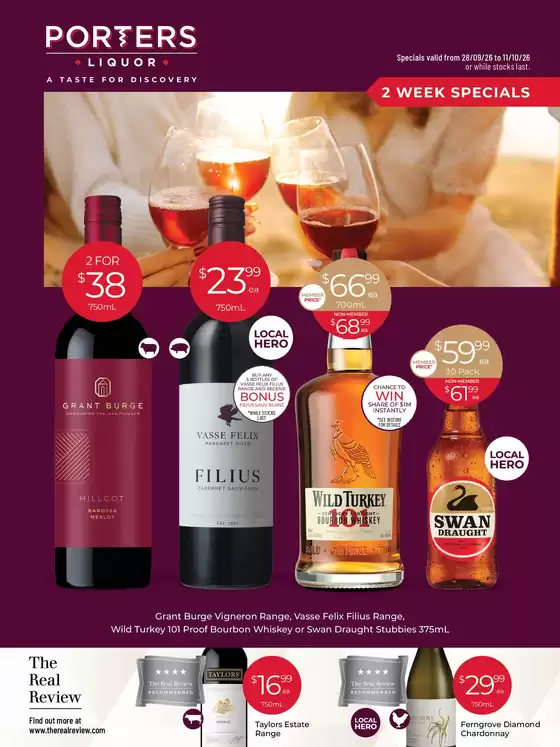 Porters catalogue | 2 Week Special | 2026-09-28T00:00:00.000Z - 2026-10-11T00:00:00.000Z