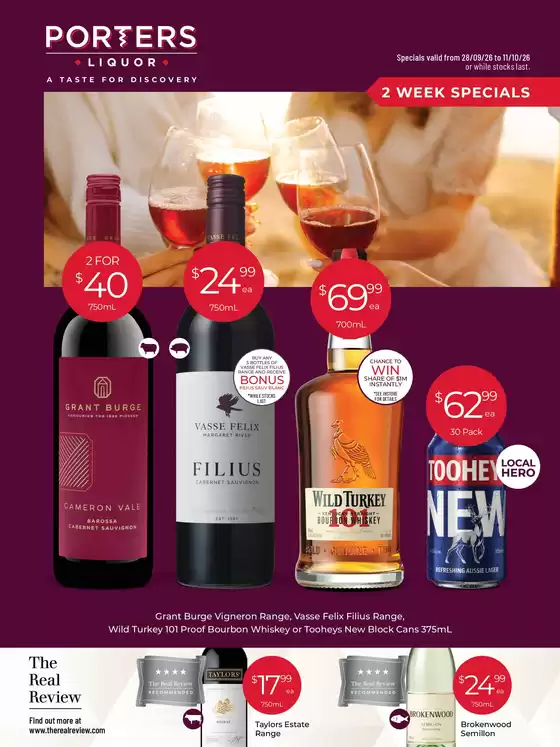 Porters catalogue | 2 Week Specials | 2026-09-28T00:00:00.000Z - 2026-10-11T00:00:00.000Z