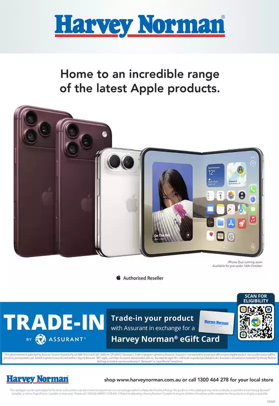 Harvey Norman catalogue | September Apple | 2026-09-23T00:00:00.000Z - 2026-10-14T00:00:00.000Z