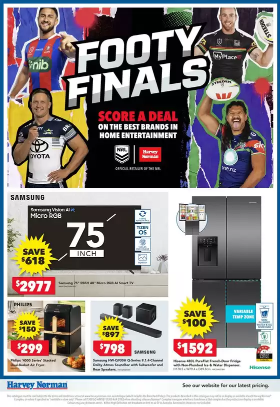 Harvey Norman catalogue | Footy Finals | 2026-09-24T00:00:00.000Z - 2026-10-04T00:00:00.000Z