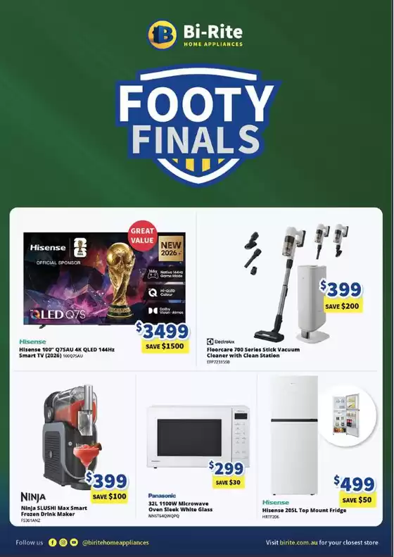 Bi-Rite catalogue in St Leonards NSW | Footy Finals Deals | 2026-09-24T00:00:00.000Z - 2026-09-30T00:00:00.000Z