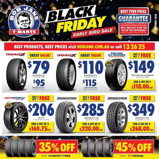 Bob Jane T-Marts catalogue | Black Friday Early Bird Sale | 2026-10-01T00:00:00.000Z - 2026-10-31T00:00:00.000Z