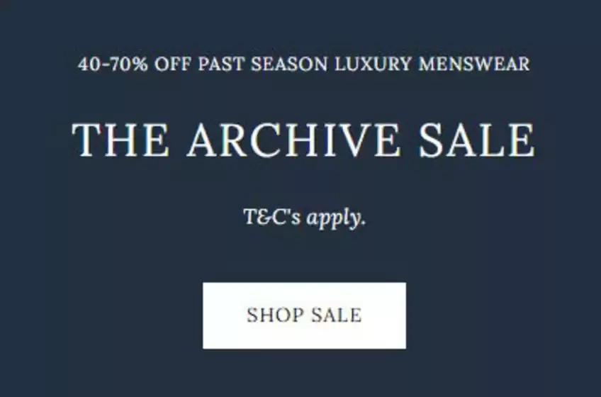 Henry Bucks catalogue | 40-70% Off Past Season Luxury Brands | 2026-09-24T00:00:00.000Z - 2026-10-11T00:00:00.000Z