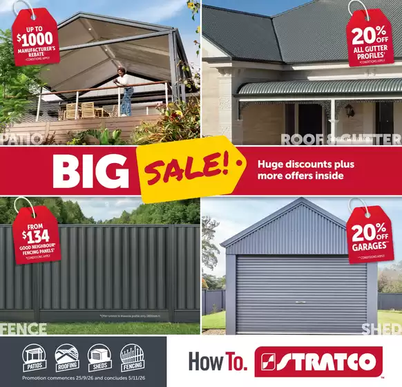Stratco catalogue | The Stratco Big Sale - WA | 2026-09-25T00:00:00.000Z - 2026-11-05T00:00:00.000Z