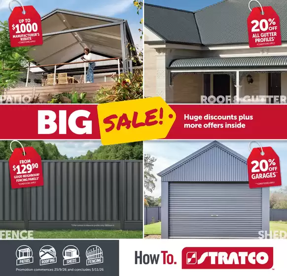 Stratco catalogue | The Stratco Big Sale - NSW | 2026-09-25T00:00:00.000Z - 2026-11-05T00:00:00.000Z