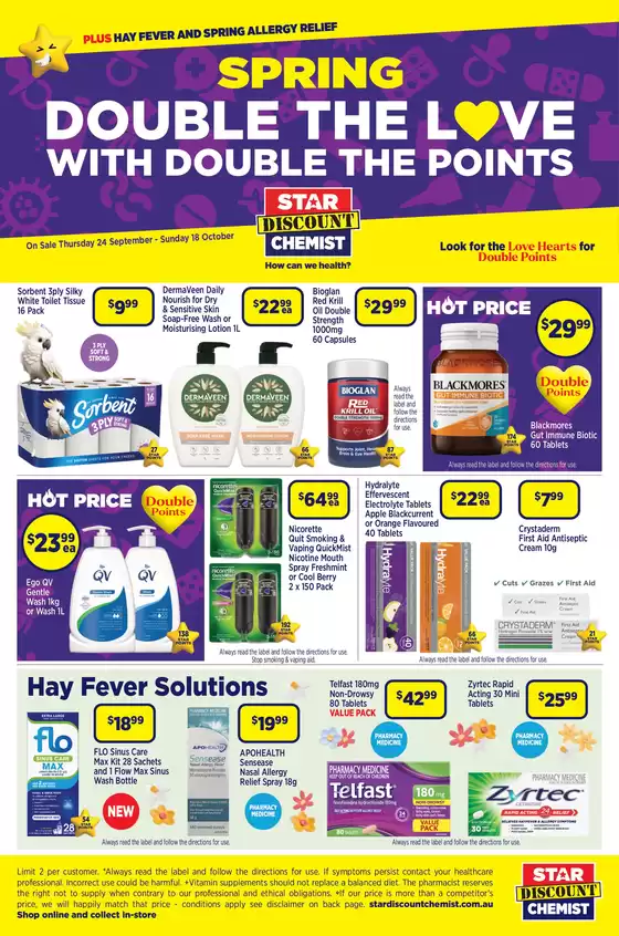 Star Discount Chemist catalogue | Spring | 2026-09-25T00:00:00.000Z - 2026-10-18T00:00:00.000Z