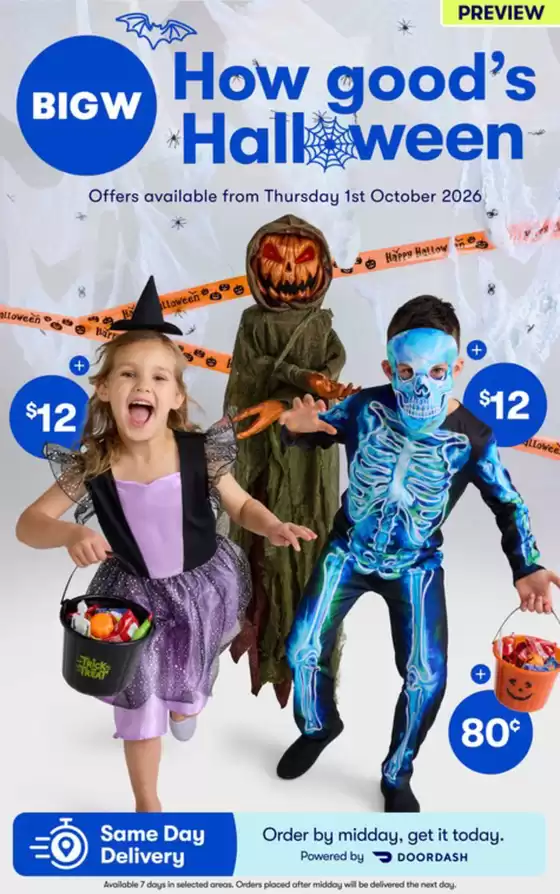 BIG W catalogue in Tailem Bend SA | How good's Halloween | 2026-10-01T00:00:00.000Z - 2026-10-31T00:00:00.000Z