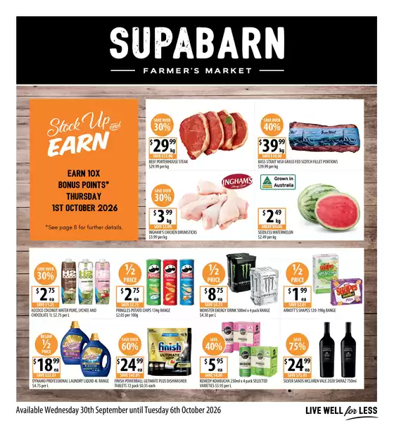 Supabarn catalogue | Weekly Specials 30/09 | 2026-09-30T00:00:00.000Z - 2026-10-06T00:00:00.000Z