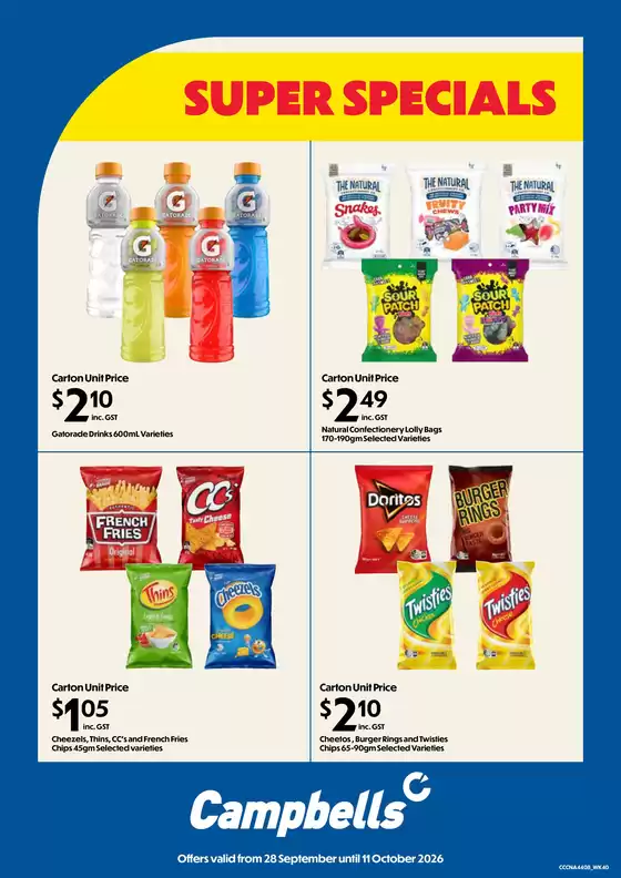 Campbells catalogue | Super Specials | 2026-09-28T00:00:00.000Z - 2026-10-11T00:00:00.000Z