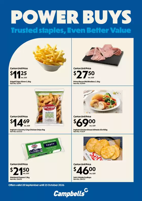 Campbells catalogue | Power Buys Flyer | 2026-09-28T00:00:00.000Z - 2026-10-25T00:00:00.000Z
