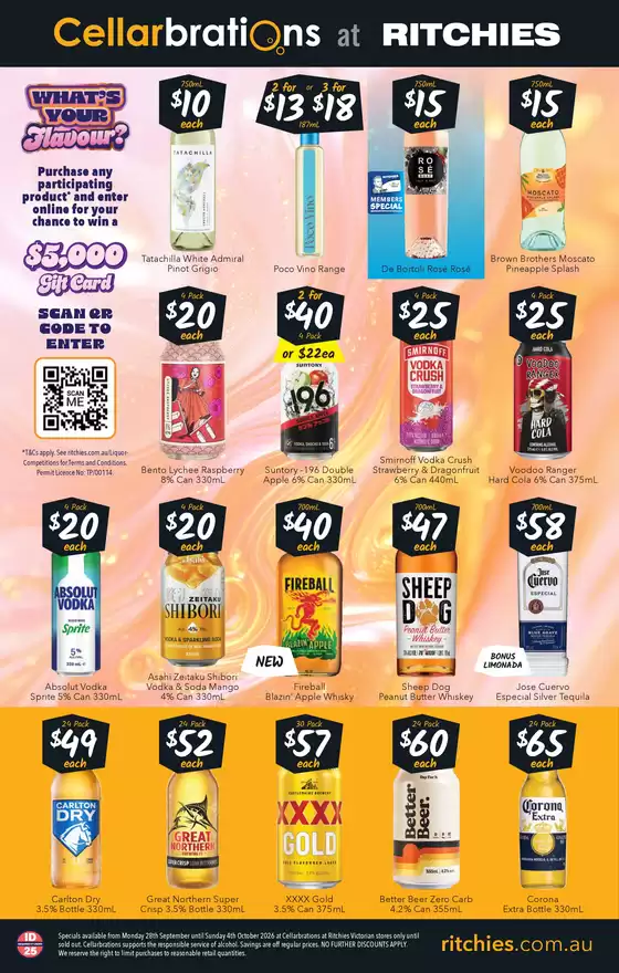 Ritchies catalogue | Cellarbrations Liquor Catalogue | 2026-09-28T00:00:00.000Z - 2026-10-04T00:00:00.000Z