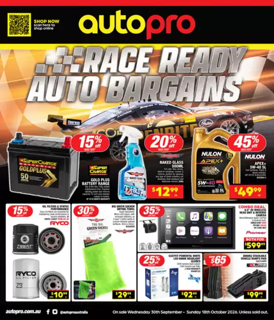Autopro catalogue | Race Ready Auto Bargains | 2026-09-30T00:00:00.000Z - 2026-10-18T00:00:00.000Z
