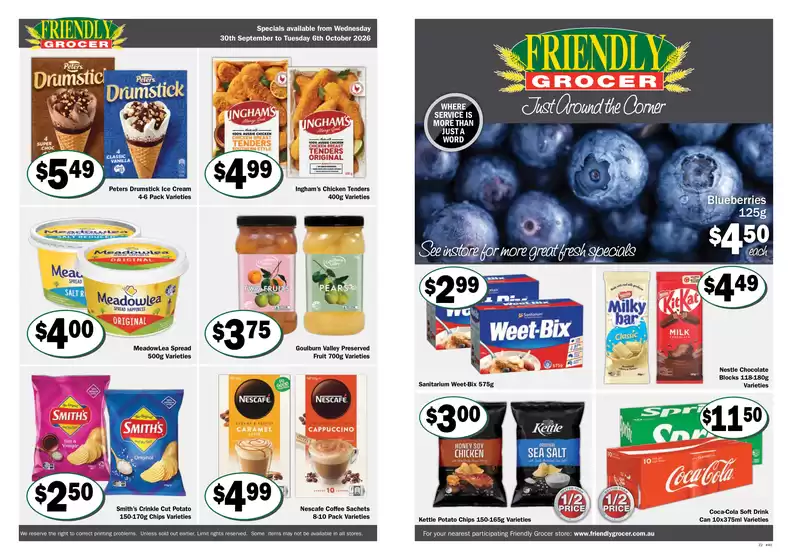 Friendly Grocer catalogue | Weekly Specials | 2026-09-30T00:00:00.000Z - 2026-10-06T00:00:00.000Z