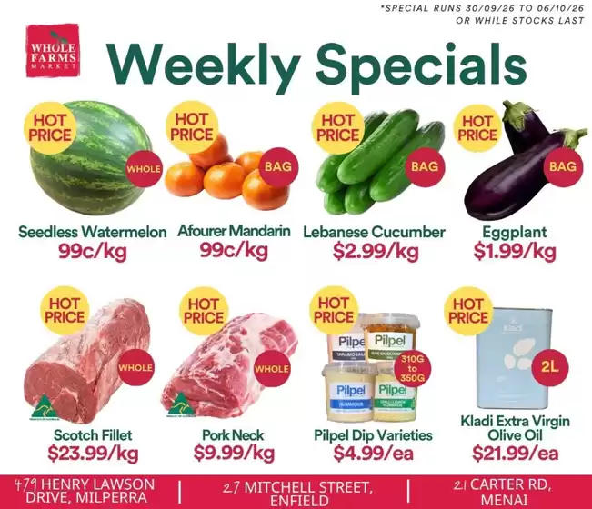 WHOLEFARMS catalogue | Weekly Specials | 2026-09-30T00:00:00.000Z - 2026-10-06T00:00:00.000Z