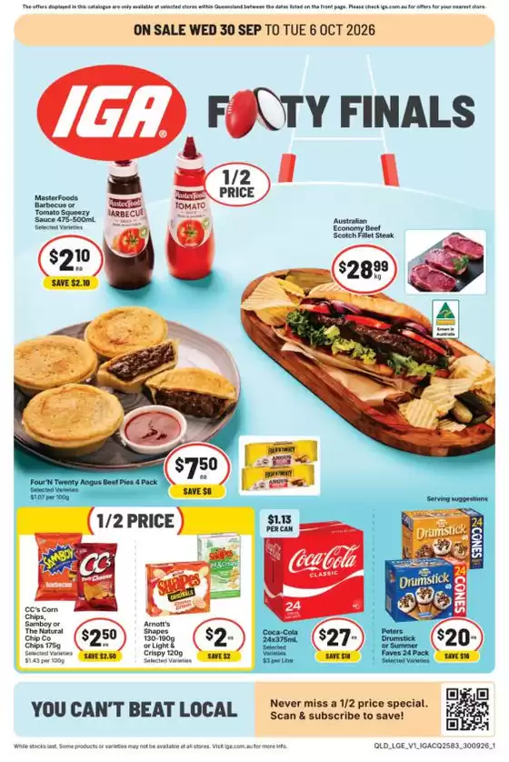IGA catalogue in Bangalow NSW | IGA 30/09 | 2026-09-30T00:00:00.000Z - 2026-10-06T00:00:00.000Z