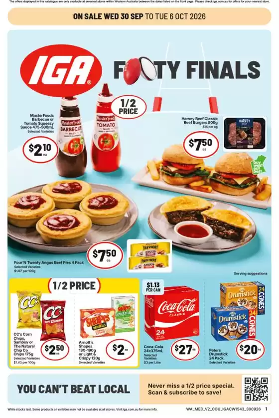 IGA catalogue in Katanning WA | IGA 30/09 | 2026-09-30T00:00:00.000Z - 2026-10-06T00:00:00.000Z