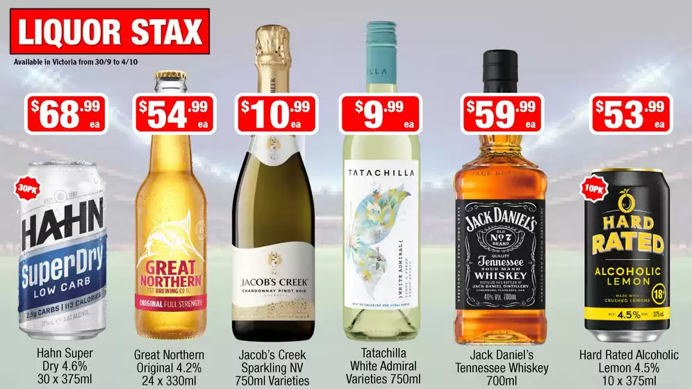 Liquor Stax catalogue | New offers to discover | 2026-09-30T00:00:00.000Z - 2026-10-04T00:00:00.000Z