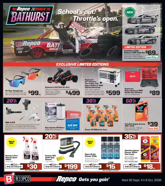 Repco catalogue | Bringin the Bathrust | 2026-10-01T00:00:00.000Z - 2026-10-09T00:00:00.000Z