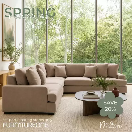 Furniture One catalogue | Spring Renewal | 2026-10-01T00:00:00.000Z - 2026-10-31T00:00:00.000Z