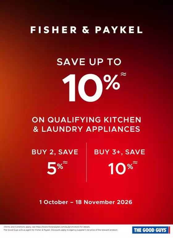 The Good Guys catalogue | Save Up To 10% | 2026-10-02T00:00:00.000Z - 2026-10-31T00:00:00.000Z