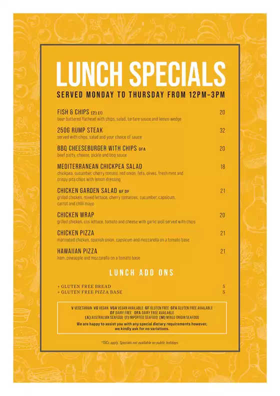 Harrigan’s Irish Pub catalogue | Lunch Specials Summer 2026 | 2026-10-02T00:00:00.000Z - 2026-10-31T00:00:00.000Z