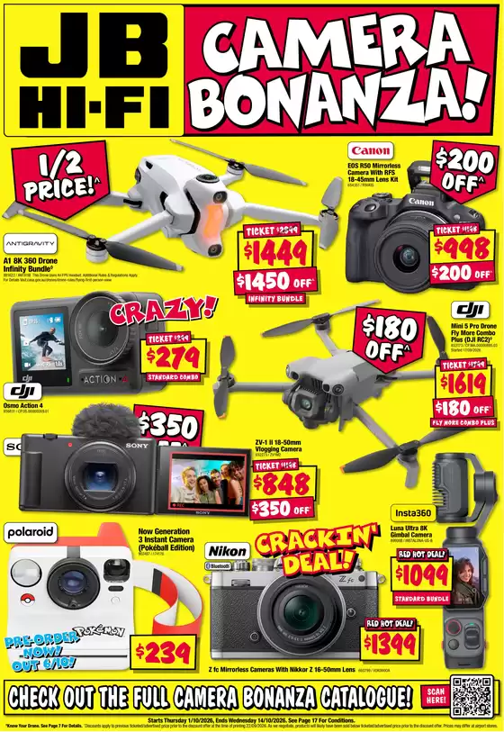 JB Hi Fi catalogue | Camera Bonanza | 2026-10-02T00:00:00.000Z - 2026-10-14T00:00:00.000Z
