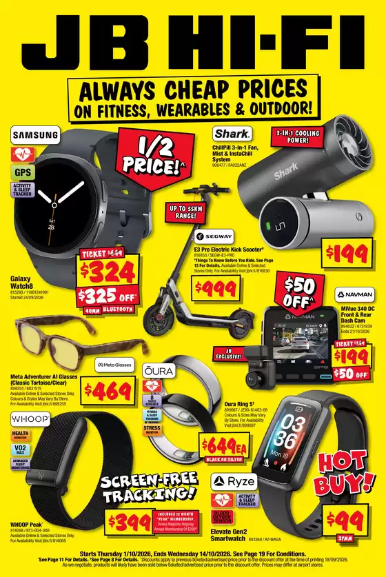 JB Hi Fi catalogue | Fitness, Wearables & Outdoor | 2026-10-02T00:00:00.000Z - 2026-10-14T00:00:00.000Z