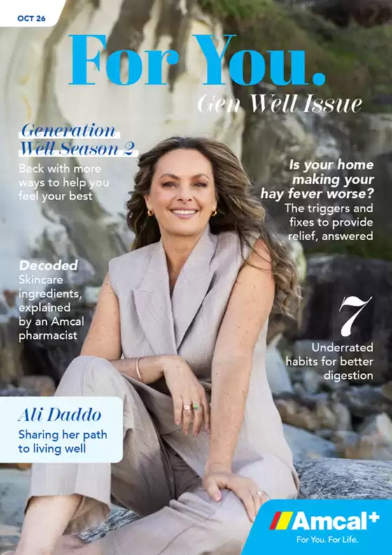 Amcal catalogue in Coffs Harbour NSW | For You. Gen Well Issue | 2026-10-05T00:00:00.000Z - 2026-12-14T00:00:00.000Z